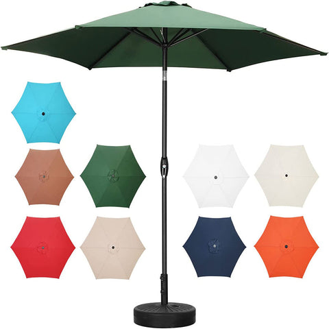 7.5FT Patio Umbrella Outdoor for Garden Beach Umbrella with Push Button Tilt