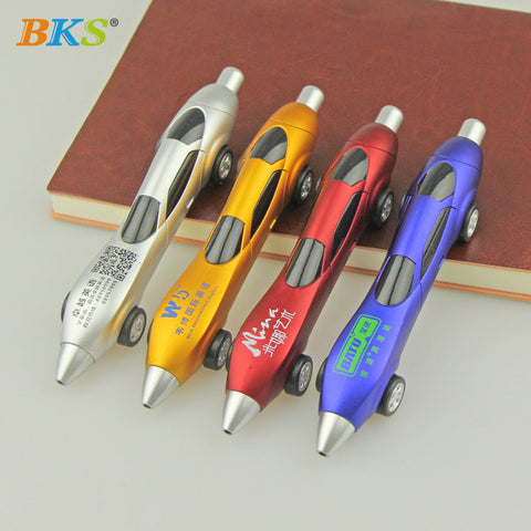 BKS Promotion Plastic Rubber Ballpoint Pen Colorful School Stationery Plastic Pen Custom Logo Gift Pen