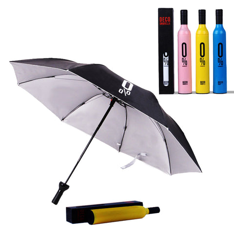 Foldable Bottle Anti-UV Umbrellas Promotion Custom Logo Umbrellas