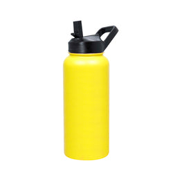 BPA Free Wide Mouth Sport Water Bottle Double Wall Stainless Steel Vacuum Flask Custom Logo with Handle Lid