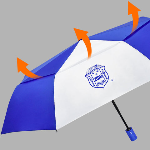 Auto open close designer customize logo print double layer 3 fold windproof promotional fold umbrella