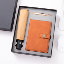 Fashion Design Business Souvenirs Items Corporate Umbrella Notebook Pen Promotion Gift Sets