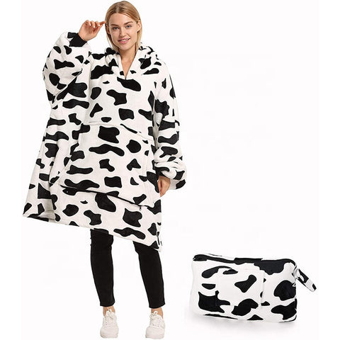 Soft warm portable travel blanket sweatshirt pillow custom print wearable sherpa hoodie blanket