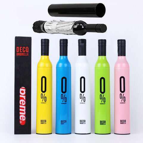 Foldable Bottle Anti-UV Umbrellas Promotion Custom Logo Umbrellas