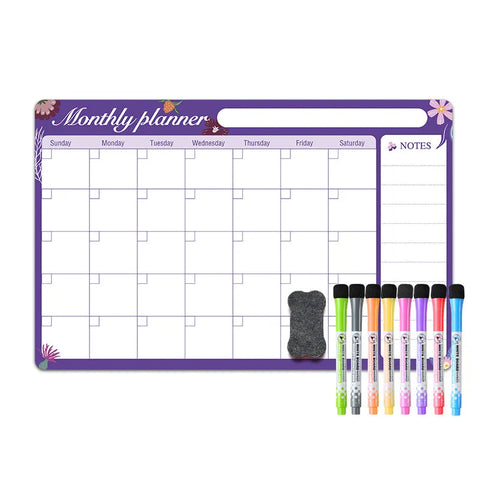 Custom Magnetic Calendars Whiteboard Planner For Refrigerator