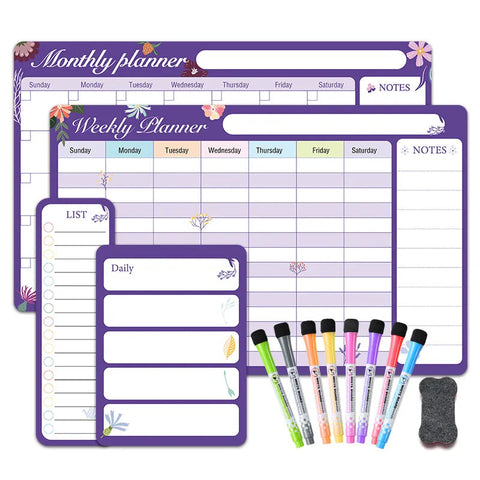 Custom Magnetic Calendars Whiteboard Planner For Refrigerator