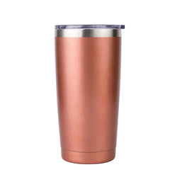 20oz Powder Coated Tumbler  Colorful Stainless Steel Double Wall Coffee Tumbler with Bottle Opener Lid