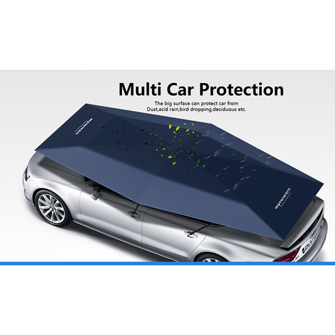 Anti-UV Automatic Folding Sun Shade Covering Roof Car Cover Car Umbrella