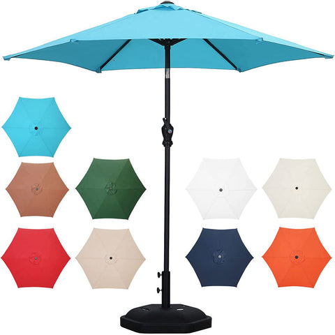 7.5FT Patio Umbrella Outdoor for Garden Beach Umbrella with Push Button Tilt