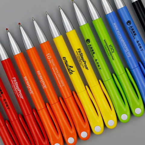 ballpoint pen with custom logo durable plastic fashion promotional gifts signature pen