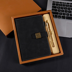 Advertising gift Items Red Notebook Stationery Pen Corporate Promotional Business Gift Set luxury for ladies women