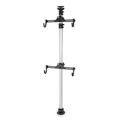 Floor to Ceiling Indoor Two Bike Store Away Telescopic Bike Holder